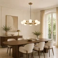 Lampa wisząca MOLECULA 60 cm złoto szczotkowane NOW-10882-60 gold Step into Design