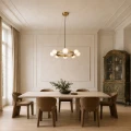 Lampa wisząca MOLECULA 60 cm złoto szczotkowane NOW-10882-60 gold Step into Design