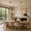 Lampa wisząca MOLECULA 60 cm złoto szczotkowane NOW-10882-60 gold Step into Design