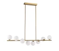Lampa wisząca MOLECULA LINE 100 cm biało złota NOW-10883P8 Step into Design