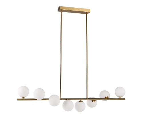 Lampa wisząca MOLECULA LINE 100 cm biało złota NOW-10883P8 Step into Design