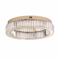 Plafon ledowy APOLLO 50 cm - złoty plafon LED, kryształowy ST-8876W-50 Step into Design