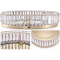 Plafon ledowy APOLLO 50 cm - złoty plafon LED, kryształowy ST-8876W-50 Step into Design