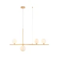 Lampa wisząca MODERNO 80 cm - kremowa z białymi kloszami DN1506 beige Step into Design