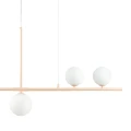 Lampa wisząca MODERNO 80 cm - kremowa z białymi kloszami DN1506 beige Step into Design