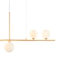 Lampa wisząca MODERNO 80 cm - kremowa z białymi kloszami DN1506 beige Step into Design