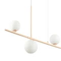 Lampa wisząca MODERNO 80 cm - kremowa z białymi kloszami DN1506 beige Step into Design