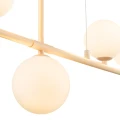 Lampa wisząca MODERNO 80 cm - kremowa z białymi kloszami DN1506 beige Step into Design