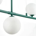 Lampa wisząca MODERNO 80 cm - szmaragdowa z białymi kloszami DN1506 green Step into Design