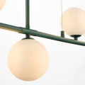 Lampa wisząca MODERNO 80 cm - szmaragdowa z białymi kloszami DN1506 green Step into Design