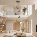 Lampa wisząca NAMI-6 - LED, szary szczotkowany 240 cm ST-3602A-6 Step into Design