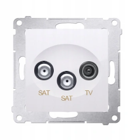 SIMON 54 GNIAZDO PODWÓJNE ANTENOWE DASK2.01/11