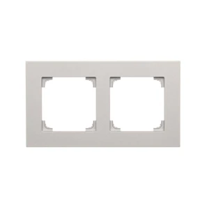 Ramka podwójna SIMON 55 kolor aluminium mat TR2/143