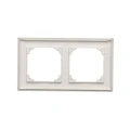 Ramka podwójna SIMON 55 kolor aluminium mat TR2/143
