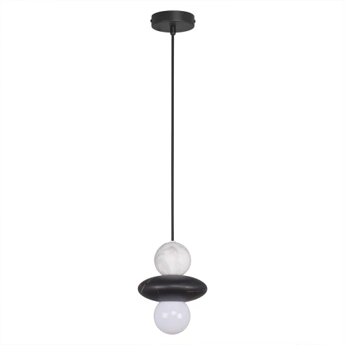 Lampa wisząca MARBLE biało-czarna 1*E27 344533 Goldlux