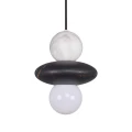 Lampa wisząca MARBLE biało-czarna 1*E27 344533 Goldlux