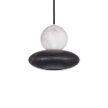 Lampa wisząca MARBLE biało-czarna 1*E27 344533 Goldlux