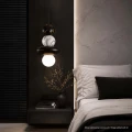 Lampa wisząca MARBLE 2 biało-czarna 1*E27 344557 Goldlux