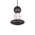 Lampa wisząca MARBLE 2 biało-czarna 1*E27 344557 Goldlux