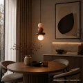 Lampa wisząca MARBLE 2 choco 1*E27 344762 Goldlux