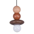 Lampa wisząca MARBLE 2 choco 1*E27 344762 Goldlux