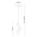 Lampa wisząca LED VELA 1 GOLD 4000K 343239 Goldlux