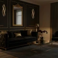 Lampa wisząca LED VALENTINA 1 BLACK + brokat 4000K 343246 Goldlux