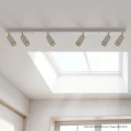 Lampa ścienno-sufitowa ALESSIA 6*GU10 biały + złoty / możliwość stosowania włącznika dwubiegunowego 4+2 344342 Goldlux