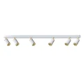 Lampa ścienno-sufitowa ALESSIA 6*GU10 biały + złoty / możliwość stosowania włącznika dwubiegunowego 4+2 344342 Goldlux