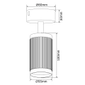 Lampa ścienno-sufitowa ALESSIA 1*GU10 czarny + złoty 344366 Goldlux