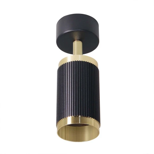 Lampa ścienno-sufitowa ALESSIA 1*GU10 czarny + złoty 344366 Goldlux