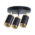 Lampa sufitowa ALESSIA 3*GU10 czarny + złoty / możliwość stosowania włącznika dwubiegunowego 1+2 344403 Goldlux