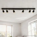 Lampa ścienno-sufitowa ALESSIA 6*GU10 czarny + złoty / możliwość stosowania włącznika dwubiegunowego 4+2 344410 Goldlux