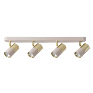 Lampa ścienno-sufitowa SORELLA 4*GU10 Kaszmir+Gold / Możliwość stosowania włącznika dwubiegunowego 2+2 343598 Goldlux