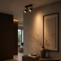 Lampa ścienno-sufitowa SORELLA 2*GU10 Black+Gold 343642 Goldlux