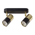 Lampa ścienno-sufitowa SORELLA 2*GU10 Black+Gold 343642 Goldlux