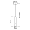 Lampa wisząca SORELLA 1*GU10 Kaszmir+Gold 343918 Goldlux
