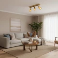 Lampa ścienno-sufitowa REBECCA Gold 3*E14 344106 Goldlux
