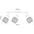 Lampa ścienno-sufitowa ALANYA Gold 3*E14 / możliwość stosowania włącznika dwubiegunowego 1+2 344052 Goldlux