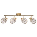 Lampa ścienno-sufitowa ALANYA Gold 4*E14 / możliwość stosowania włącznika dwubiegunowego 2+2 344069 Goldlux