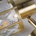 Lampa ścienno-sufitowa ZAHARA GOLD 1*E27 z kryształem 336958 Goldlux