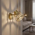 Lampa ścienno-sufitowa ZAHARA GOLD 1*E27 z kryształem 336958 Goldlux