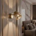 Lampa ścienno-sufitowa ZAHARA GOLD 1*E27 z kryształem 336958 Goldlux