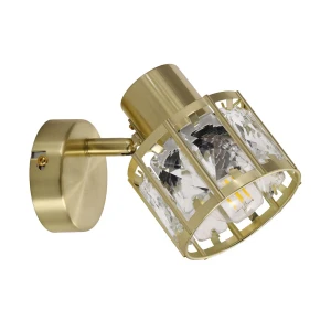 Lampa ścienno-sufitowa ZAHARA GOLD 1*E27 z kryształem 336958 Goldlux