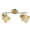 Lampa ścienno-sufitowa ZAHARA GOLD 2*E27 z kryształem 336965 Goldlux