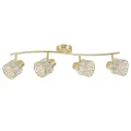 Lampa ścienno-sufitowa ZAHARA GOLD 4*E27 z kryształem 336989 Goldlux