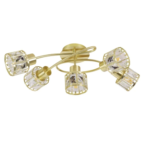 Lampa sufitowa ZAHARA GOLD 5*E27 z kryształem 336996 Goldlux