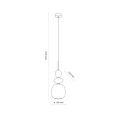 ZEN NEW BROWN BOTTI COGNAC LAMPA WISZĄCA 1XE14 - 11875 TK Lighting