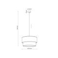 DUO GREEN JUTA LAMPA WISZĄCA 1XE27 450 - 10900 TK Lighting