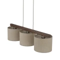 VIGA SHADE ORZECH LAMPA WISZĄCA 3XE27 - 11843 TK Lighting